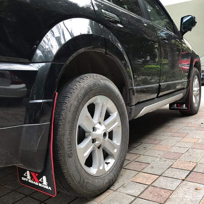 Aiydachy LLJSTAT Mania Car Mud Flaps Universal Fit Black Splash Guards Rubber mud Guard Universal Pickup SUV Mudguard Mud Flaps Rubber No Collision Universal Pickup SUV 2pcs/Set â€¦ (44) - Image 3